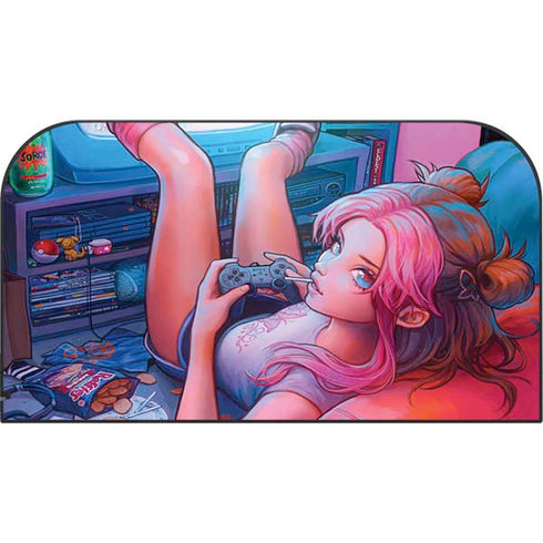 Pink Hair Anime Gamer Girl by Ivy Dolamore Nintendo Switch 2 (2025) with Joy-Con Skin